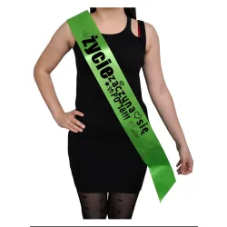 Szarfa LIMONKA Osiemnastka Życie zaczyna się po 18